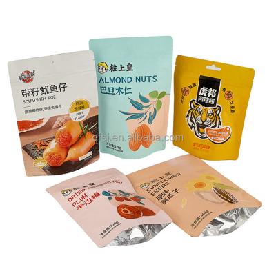 China Wholesale Barrier Custom Printing Resealable Plastic Pouch Food Packaging Pouch Holder Up Pouch Zip Lock Bag With Logo for sale