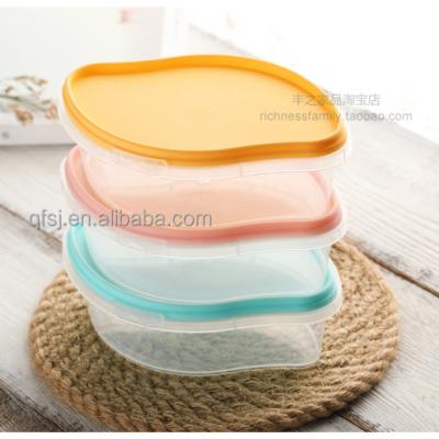 China Custom Size 280ml Microwavable Logo Box Printed Transparent PP Box Clear Reusable Plastic Box With Lid for sale