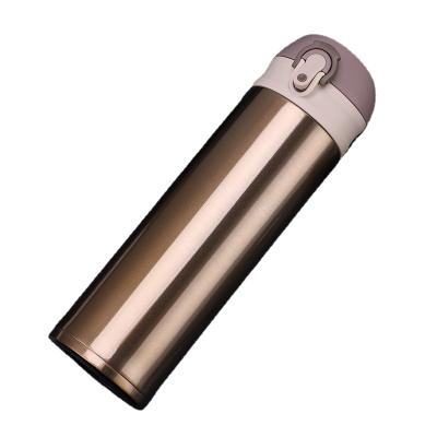 China PORTABLE Custom Logo Double Wall 304 Stainless Steel Vacuum Thermos Bottle Travel Water Bottle for sale