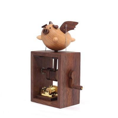 China Bithday Gifts Flying Pig Music Box with Sky City Music FROM THE MONKEY Valentine Day Birthday Gift for Girlfriend for sale