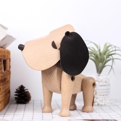 China Lovely Decoration Dog Toy Nordic Wooden Animal Gift for sale