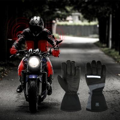 China Motorcycle Gloves Temperature Control Smart Touch Screen Breathable Electric Heating Warm Gloves for sale