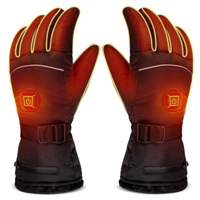 China Heating Gloves USB Hand Warmer Three-speed Adjustable Temperature Heated Gloves Cycling Motorcycle Ski Gloves for sale