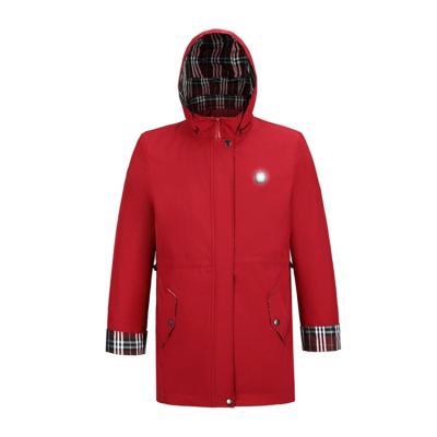 China Outdoor Coat Soft Shell Heated Jacket Waterproof Warm Coat Anti-Shrink for sale