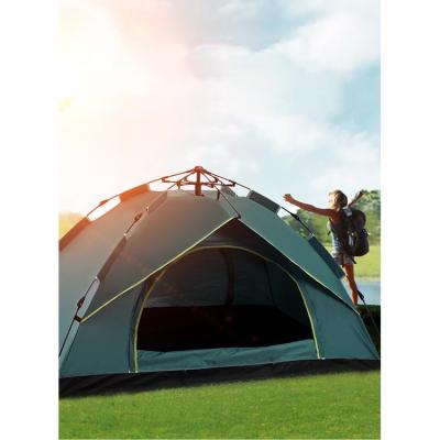 China Anti-shrink Spring Anti-shrink Outdoor Auto Quick Open Sunscreen Outdoor 2-4 Persons Flow Tent Fan Summer Camping Cooling for sale