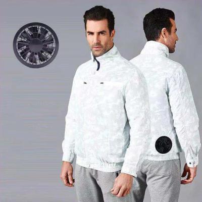 China Lithium Battery Air Conditioning Fan Shirt Cooling Viable Anti-UV Jacket for sale