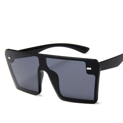 China 2021 High Quality Retro Single Lens Ladies Oversized Sunglasses for sale