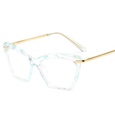 China High quality pre-sale flat optical crystal glasses new retro metal in 2022 for sale