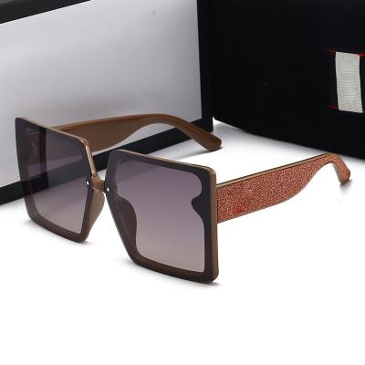 China Hot Selling Square 2022 Ladies Metal Sun Glasses Metal Square Frame Glasses Popular Women Sunglasses for sale