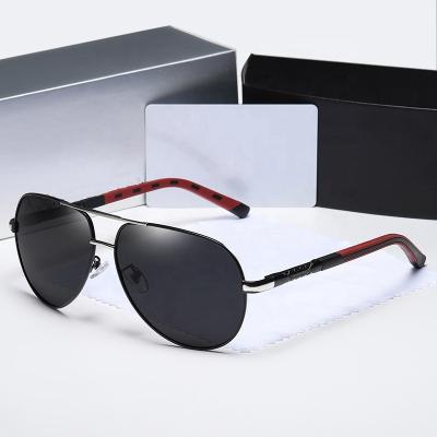 China Retro Fashion Sunglasses Classic Polarized Alloy Men's Sunglasses Manufacturer Classic Custom Logo Brand Designer for sale