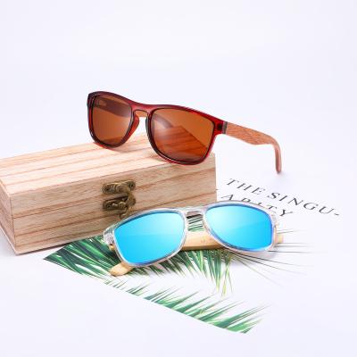 China High quality factory direct sales foreign trade men's women's square wooden sunglasses polarized sun glasses for sale