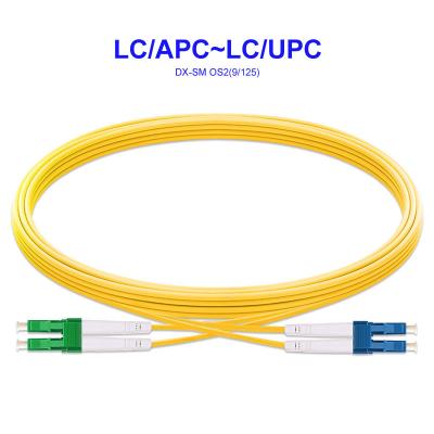 Cina Il centro OS2 LSZH del duplex del singolo modo del cavo a fibre ottiche LC/APC~LC/UPC personalizza in vendita