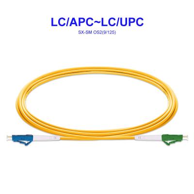 China LC/APC~LC/UPC OS2 Optical Fiber Cable Single Mode LSZH 1550nm for sale