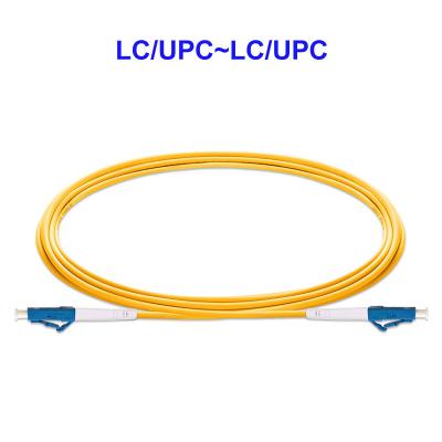 China OS2 OFNP Ceramic Ferrule Fiber Optic Network Cable LC/UPC~LC/UPC for sale