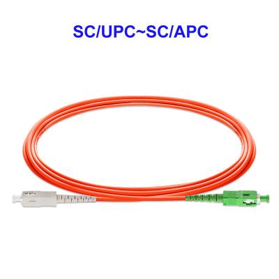 China 850nm SC/UPC~SC/APC Fiber Patch Cord Multi Mode OS2 LSZH for sale