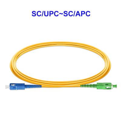 Chine la correction de fibre de 1310nm SC/UPC~SC/APC câble le noyau du mode unitaire OS2 LSZH 1 à vendre