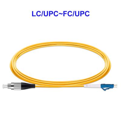 China LC/UPC-FC/UPC 1550nm Fiber Optic Network Cable 1 Core OS2 LSZH for sale