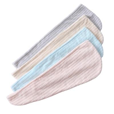 China 2020 Hypoallergenic Chinese Coral Fleece Hair Turban Wrap Drying Towel Waffle Hair Turban Chinese From Factory for sale