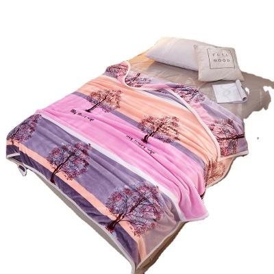 China Thick Warm Luxury King Size Anti-Pull Solid Color Sherpa Fleece Blankets Extra Soft Plush Weight Flannel Polyester Sherpa Throw Blankets for sale