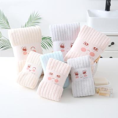 China Luxury Coral Fleece Bath Towel Set Microfiber Wholesale Quick Dry Absorbency Water Fastnessgood Color Softnessgoods Good Quality Manufacturers Cheap Price for sale