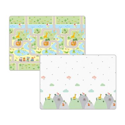 China Eco-friendly.non-toxic.anti-slip.water-proof Baby Play Mat Floor Crawling Educational Double Sided Waterproof Mat For Kids for sale