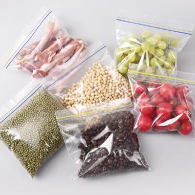 China Recyclable Double Sealed Plastic Storage Bag Thickened Sealed Bag Freezer Storage Bag for sale