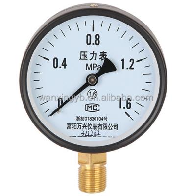 China Reliable Pressure Gauge 60 Mpa Pressure Gauge In Stock OEM ODM Fast Delivery 4 Inch for sale