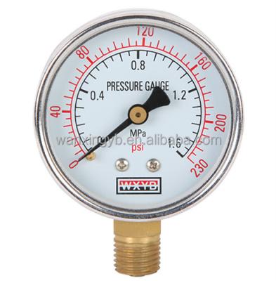 China Water Pipe System In Water Pressure Gauge OEM / ODM Current / LOW PSI 1.6 MOQ 230 Mpa Double Range for sale