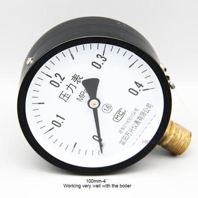 China SUPER SEP Brass NO MOQ Reliable Supplier Vacuum Pressure Gauge 4 Inch Dry Pressure Gauge For Boiler. for sale