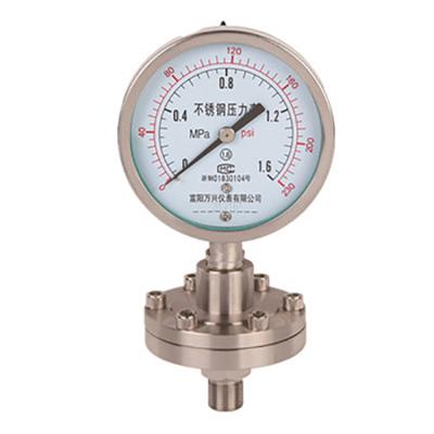 China PTFE Extended Diaphragm Pressure Gauge / Diaphragm Pressure Gauge / HC Anti-Corrosion Diaphragm Pressure Gauge for sale