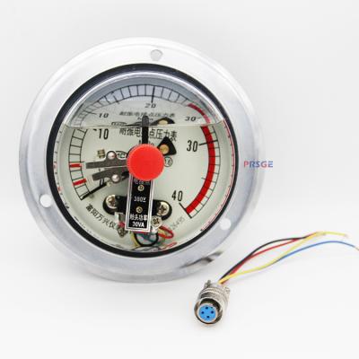 China Stainless Steel Reliable Operation Electric Magnetic Back Contact Pressure Gauge Pressure Gauge Installation Method China for sale