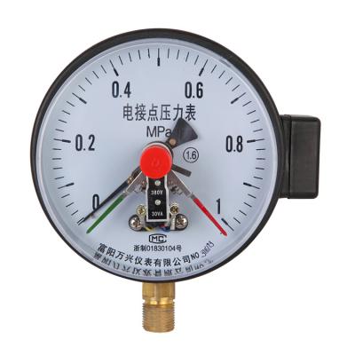 China 1.6 Accuracy Stainless Steel Contact Stainless Steel YX Series Standard Pressure Gauge Magnetic Electric Pressure Gauge for sale