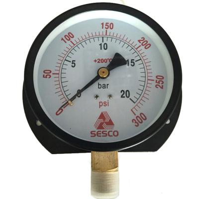 China 20+-5â „ ƒ 4 inch standard pressure gauge with flange, measuring pressure of liquid, steam and gas for sale