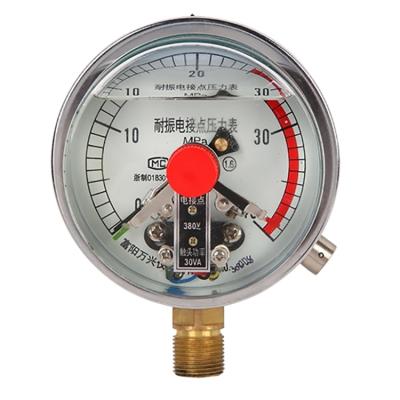 China Gasoline Hydraulic Pressure Gauge Electric Contact Pressure Gauge for sale