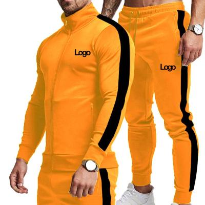 China High Quality Antibacterial Tracksuits Mens Sport Tracksuit Side Stripe Plain Support Neck Jacket Zipper Up Tracksuits For Men 2021 for sale