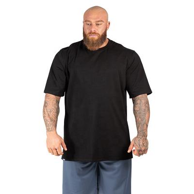 China hot sale Anti-wrinkle plus size sports tall men's fitness quick dry T-shirt active gym wear gym T-shirts boy's plus size T-shirts for sale