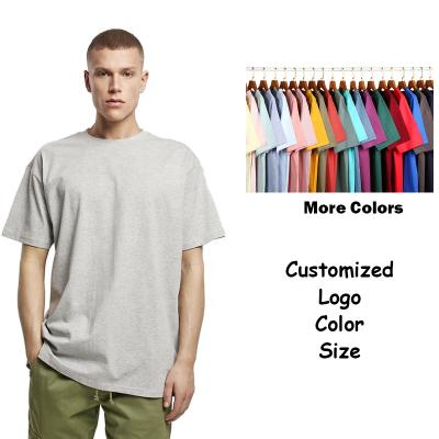 China Factory Short Oversized T-shirt 240Gsm 280Gsm 300G Cotton Anti-Wrinkle Heavy T-shirt Heavy Thick Single Sleeve T-shirt for sale