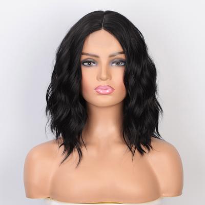 China Cheap Wholesale Water Wave Body Wave Aisi Good Quality Silky Straight Human Hair Lace Front Synthetic Hair For Color Women Lace Front Wig for sale