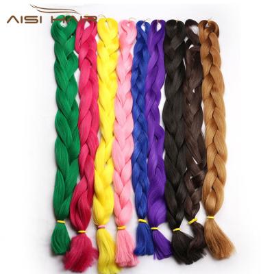 China 82inch 165g Yaki Aisi Hair Braiding Hair Extension Heat Resistant Synthetic Fiber High Quality Expression Braiding Hair For Black Women for sale