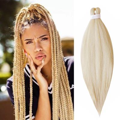 China Pre Stretched Braiding Hair Aisi Hair Multi Color 20 26 Inch Braids Synthetic Yaki Fiber Easy Bulk Hair Jumbo Crochet Pre Stretched Synthetic Braiding Hair for sale