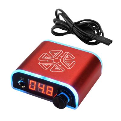 中国 Good Quality Plastic Tattoo Supply Of Tattoo Art Tattoo Equipment Mini Portable Professional Body LED Digital Tattoo Power Supply 販売のため