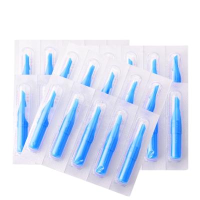 Cina 50pcs DT/RT/FT Makeup Tips Permanent Disposable Tattoo Needle Tips Plastic Nozzles Needle Tips For Tattoo Machine in vendita