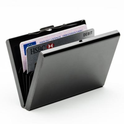 China Other factory price cheap card sleeves metal credit card case rfid blocking card wallet for sale