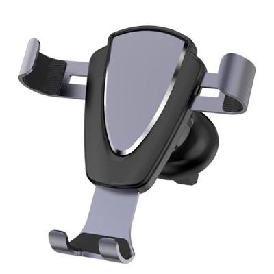 China Hot New Promotion Adjustable Style Shield Metal Bracket Mobile Phone Holder Gravity Car Phone Holder for sale