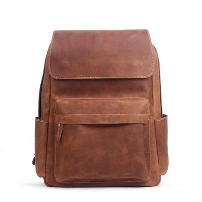 China Factory Wholesale Waterproof Men Bag Rucksack Leather Backpack for sale