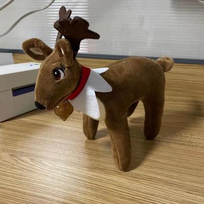 China Hot Selling Christmast Ornament Christmas Decor Reindeer Stuffed Soft Plush Toys Christmas Reindeer for sale