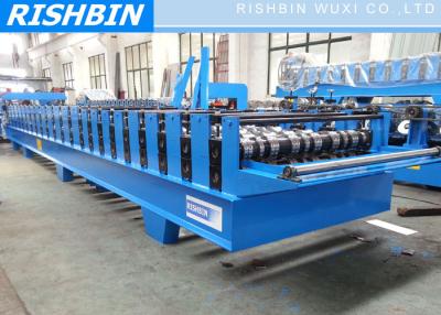 China 24 Stations Steel Decking Roll Forming Machine PLC Frequency Controller for sale