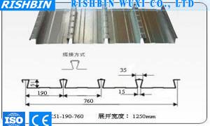 중국 Q235/Q345 금속 지면 decking 장 아연 코팅 60 - 275g/m2 판매용