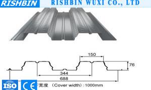 China Profiles galvanized steel decking metal corrugated gi sheet 0.7 - 1.2mm for sale