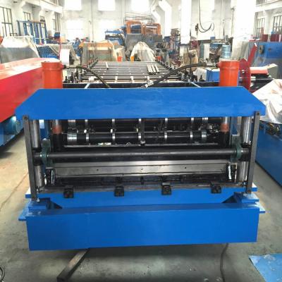 China Combo Roof Sheet Roll Forming Machine for PUF Panel Bottom Sheet and Top Sheet for sale